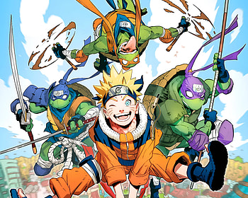 Teenage Mutant Ninja Turtles X Naruto, Anime, Naruto, Naruto Uzumaki, TV Show, Teenage Mutant Ninja Turtles HD wallpaper