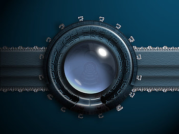 Amulet, blue, round, abstract, ball, shiny HD wallpaper