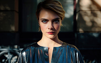 Cara Delevingne, British fashion model, portrait, hoot, British actress, British star, popular women HD wallpaper