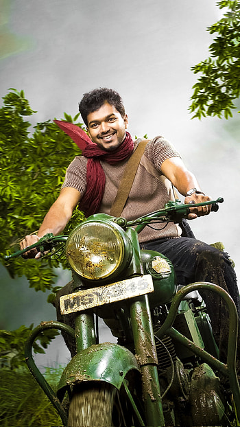 Vijay, automotive lighting, motorcycle, TAMIL movie, sachien HD phone wallpaper