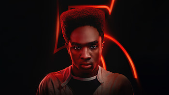 Stranger Things — Neon Five ( ), Caleb McLaughlin, Lucas Sinclair HD wallpaper