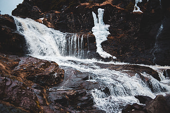 Nature, Mountain, Waterfall, Flow, Stone, Stream, Stormy, Fast, Quick HD wallpaper