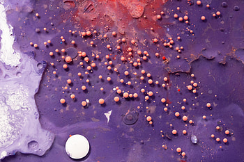 Abstract, Violet, Paint, Liquid, Purple, Balls, Volume HD wallpaper