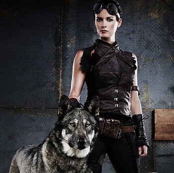 A Real Girls Best Friend, wolves, animals, other, dogs, wolf, woman HD wallpaper