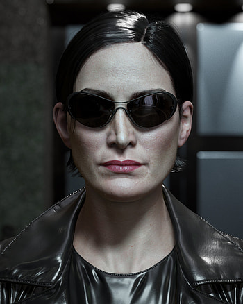 Carrie-Anne Moss, Trinity, The Matrix, Artstation HD phone wallpaper