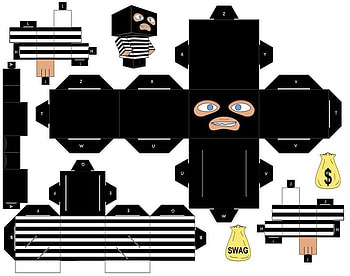 Bank Robber, artwork, abstract, fantasy, cubee HD wallpaper