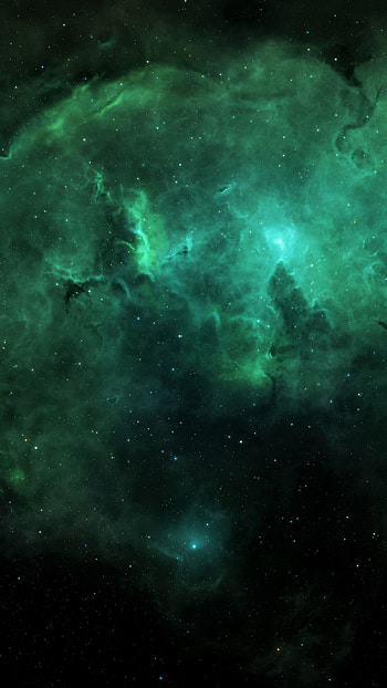 Green Nebula, Nebula , Enhance device's allure, Cosmic inspiration HD phone wallpaper