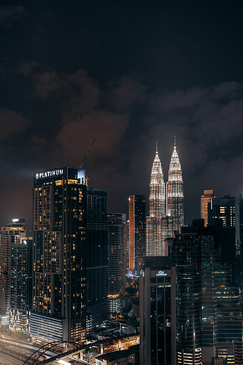Cities, Building, Lights, Night City, Glow HD phone wallpaper