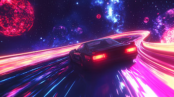 Dynamic Racing in : A Cosmic Journey, vehicle, car, racing, race car, Sci Fi HD wallpaper