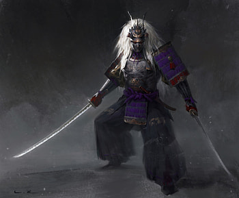 fantasy, samurai HD wallpaper