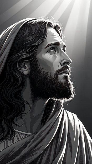 Inspirational Jesus for Your , Jesus, portrait, Black & White HD phone wallpaper