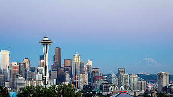 Seattle Skyline, Iconic Space Needle, Stunning view, Skyline's glory HD wallpaper