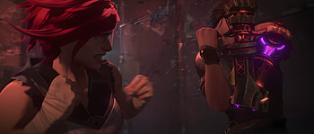 Epic Clash: Sevika vs. Vi | Arcane, TV Show, Arcane, Sevika (League of Legends), VI (League Of Legends) HD wallpaper