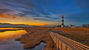 North Carolina lighthouses, , Stunning coastal views, Iconic landmarks HD wallpaper