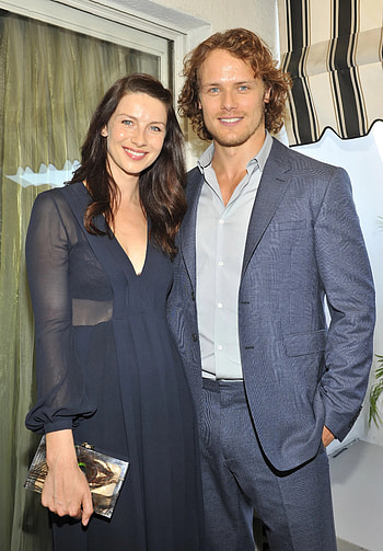 Caitriona Balfe, BAFTA beauty, Red carpet charm, Outlander magic HD phone wallpaper