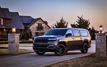 2023, Jeep Wagoneer L Carbide, front view, exterior, black Wagoneer L, SUV, american cars, Jeep HD wallpaper