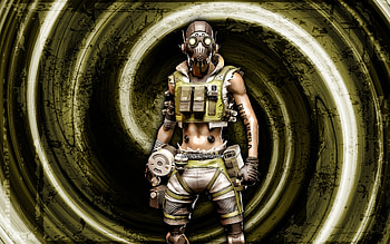 Octane, green grunge background, Apex Legends, vortex, The Adrenaline Junkie, Octavio Silva, Apex Legends characters, Octane Apex Legends, Octane Skin HD wallpaper