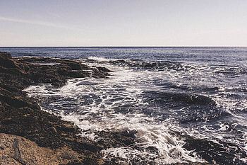 Nature, Sky, Sea, Foam, Surf HD wallpaper