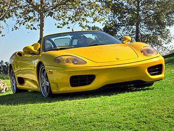 Cars, Front View, Cabriolet, Spider, Ferrari 360 HD wallpaper