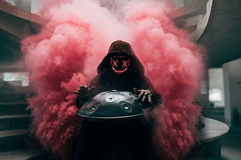 Gas Masked Character With Helmet Exuding Smoke, mask, smoke, graphy HD wallpaper