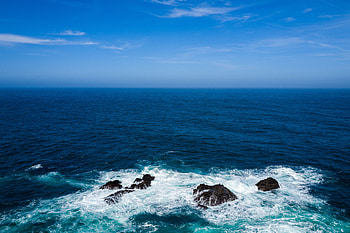 Nature, Stones, Sea, Horizon, Surf HD wallpaper