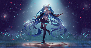 Vocaloid Hatsune Miku , hatsune-miku, vocaloid, anime, anime-girl, artist, artwork, digital-art HD wallpaper