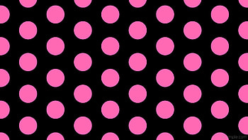 pink black hexagon polka dots hot pink HD wallpaper