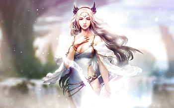Fantasy girlf, girl, fantasy, hair, beauty HD wallpaper