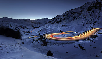 Snow Road Timelapse, graphy, time-lapse HD wallpaper