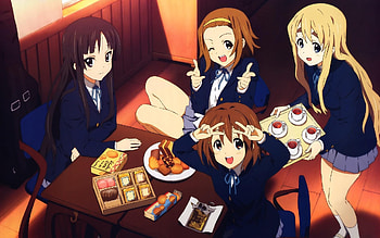 K-On!, Anime girls, Yui, Mio, Tsumugi HD wallpaper