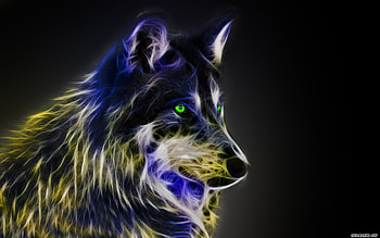 Cool Animal Light Wolf Cool wolf back… HD wallpaper