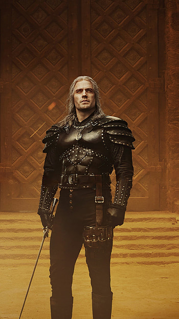 Henry Cavill as Geralt, Witcher Season 2, Intense portrayal, Iconic character HD phone wallpaper