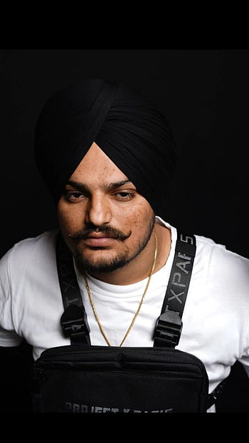 Sidhu Moose Wala, Black Background HD phone wallpaper
