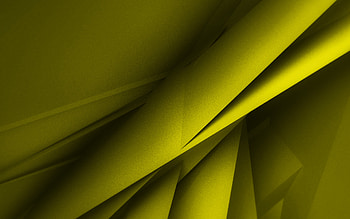 yellow geometric shapes, , 3D textures, geometric textures, yellow backgrounds, 3D geometric background, yellow abstract backgrounds HD wallpaper