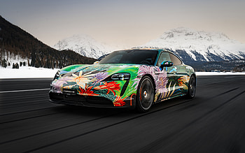 Porsche Taycan 4S, , highway, 2021 cars, tuning, Richard Phillips, 2021 Porsche Taycan 4S, german cars, Porsche HD wallpaper