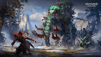 Horizon Forbidden West, Fascinating machines, German PlayStation blog HD wallpaper