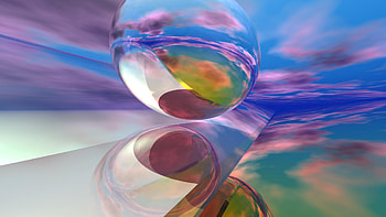Edging Inward, colorful, abstract, clouds, sky, beautiful HD wallpaper