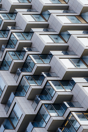 Cities, Building, Glass, Facade, Balcony HD phone wallpaper