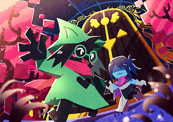 Deltarune Heroes Kris & Ralsei Ultra Adventure, Kris (deltarune), Ralsei (deltarune), video game, deltarune HD wallpaper