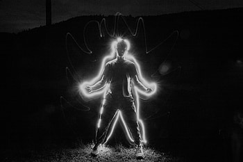Aura, Men, Black & White HD wallpaper
