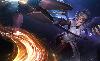 Mercy Overwatch Arts, mercy-overwatch, overwatch, games, xbox-games, ps-games, pc-games HD wallpaper