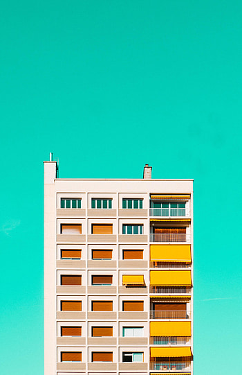 Cities, Architecture, Building, Minimalism, Facade, Balcony HD phone wallpaper