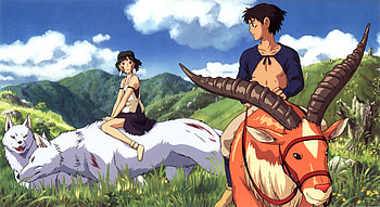 Ashitaka and Princess, Princess Mononoke HD wallpaper