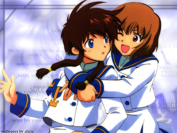 Misaki And Tamayo, angelic layer, tamayo, misaki, angel, clamp, hikaru HD wallpaper