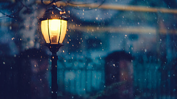 Snow Lantern, parks, graphy, snow, lantern, macro HD wallpaper