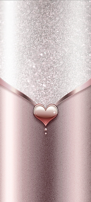 Pink shiny Heart, love, material property, metal, luxury, valentine HD phone wallpaper