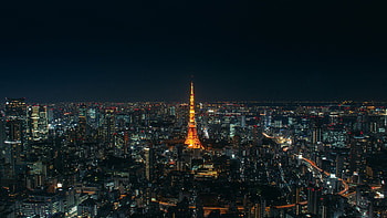 Tokyo Tower, Sky Lord , Tokyo aerial view, Skyscraper fascination HD wallpaper