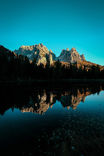 Nature, Sky, Mountain, Lake, Reflection, Shadows HD phone wallpaper
