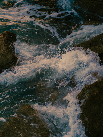 Nature, Stones, Sea, Spray, Foam HD phone wallpaper