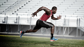 Running enthusiasts, Athlete's stride, Fitness activity, Jogging outdoors HD wallpaper